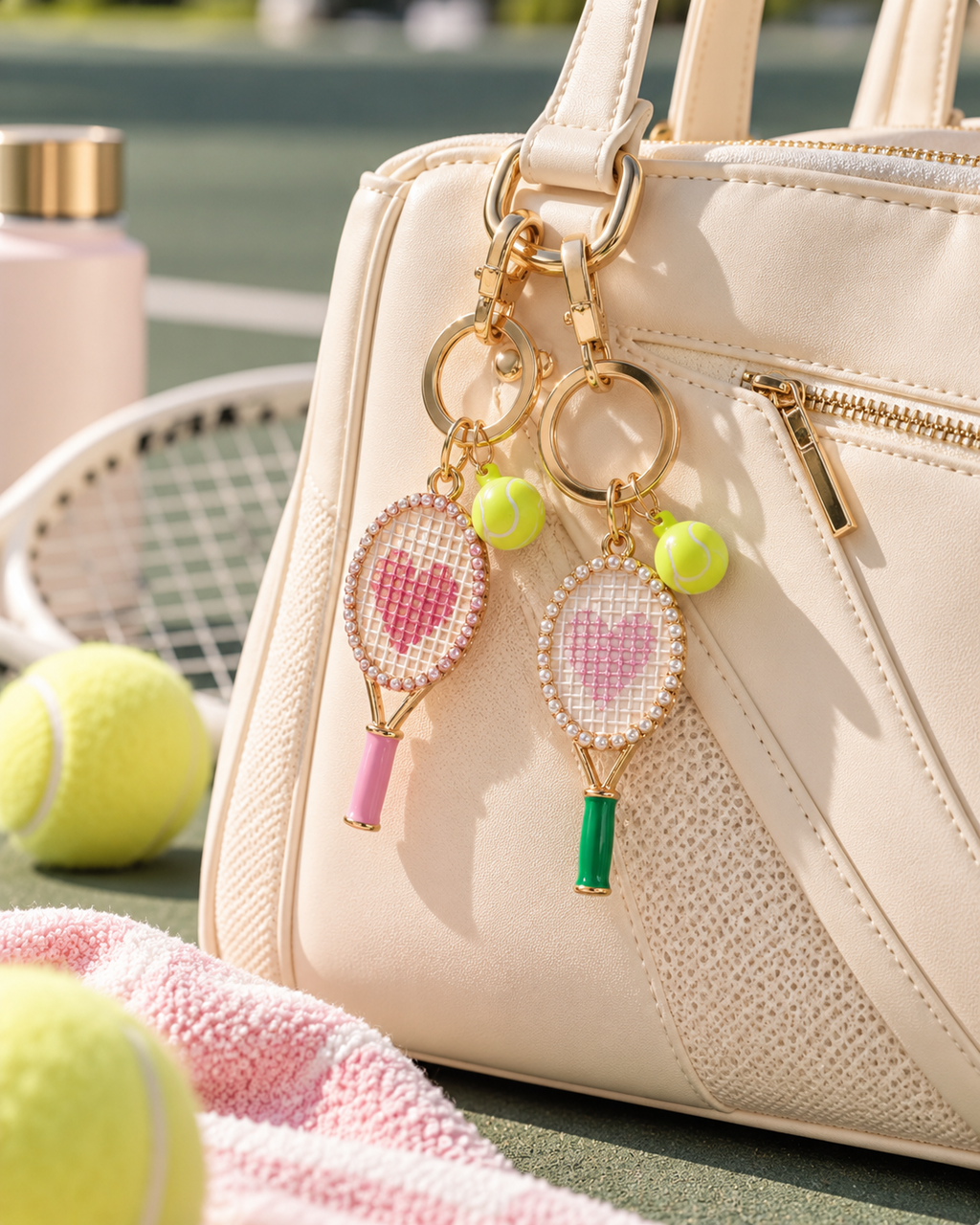 The Love Match Tennis Charm