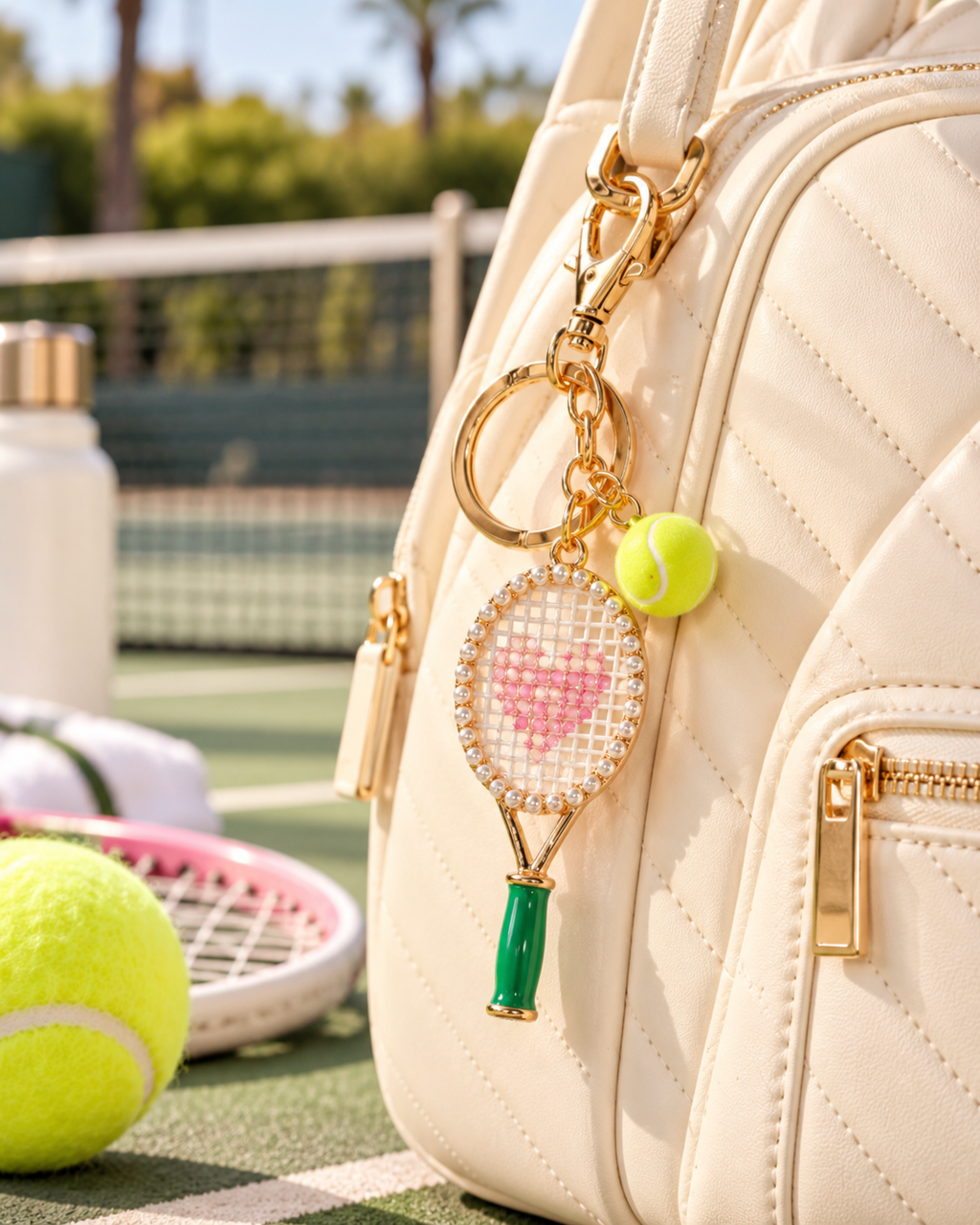 The Love Match Tennis Charm