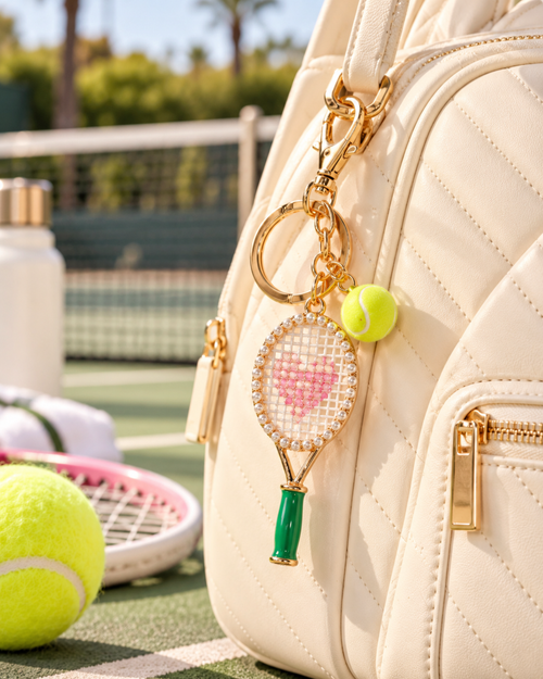 The Love Match Tennis Charm